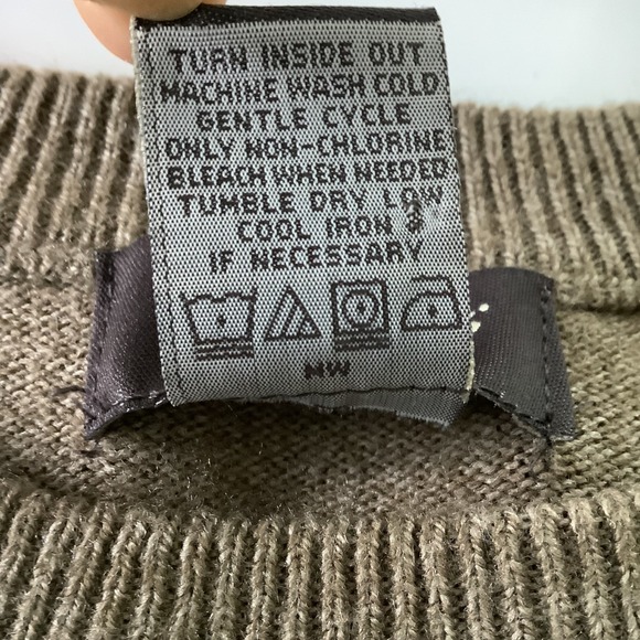 Dockers Mens Sweater XLT Knit Pullover Geometric Brown Color Block Dad Grandpa - Picture 5 of 10